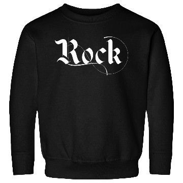 Discover black and white rock typography Sweatshirts