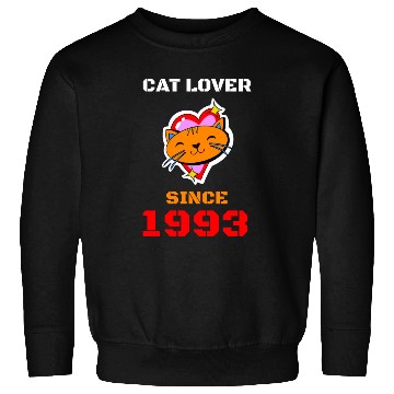 Discover Cat lover since 1993 Sweatshirts