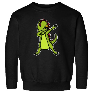 Discover Funny Dabbing Iguana Dab Dance Reptile Lover Sweatshirts