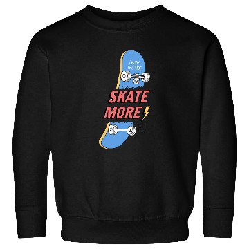 Discover Blue Skate Sweatshirts, bags, hats, mugs, sticker