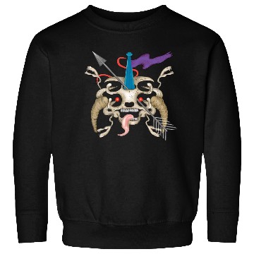 Discover Evil alien skull with a tongue Sweatshirts