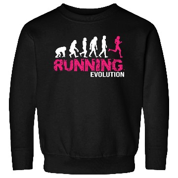 Discover Evolution Of Running Girls Runners Gift Sweatshirts