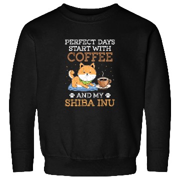 Discover Shiba Inu Dog Lover Puppy Breeder Coffee Drinker Sweatshirts
