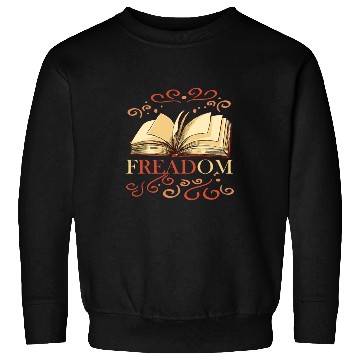 Discover Freadom book lover book worm reading librarian Sweatshirts