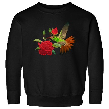 Discover Hummingbird With Flower Sweatshirts