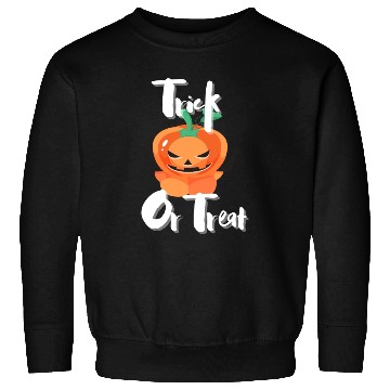 Discover Scary Trick Or Treat Pumpkin Sweatshirts