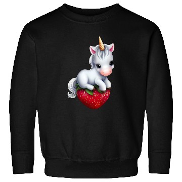 Discover Unicorn on strawberry Sweatshirts