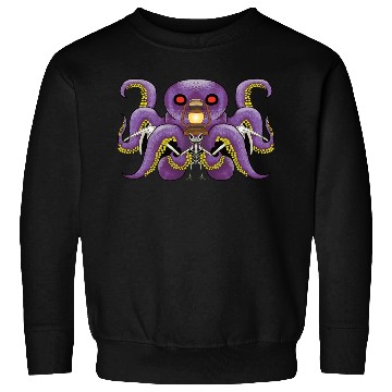 Discover Scary sea monster and spooky bat Sweatshirts