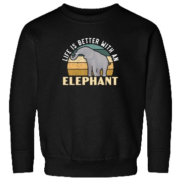 Discover Elephant Lover Wildlife Animal Zoo Zookeeper Sweatshirts