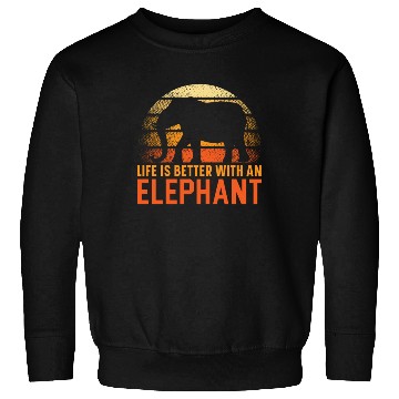 Discover Elephant Lover Wildlife Animal Zoo Zookeeper Sweatshirts