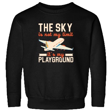 Discover Airplane Plane Pilot Aviator Sky Flight Instructor Sweatshirts