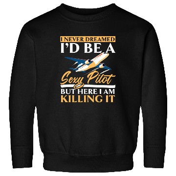 Discover Airplane Plane Pilot Aviator Sky Flight Instructor Sweatshirts