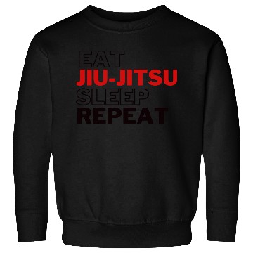 Discover Funny Eat Jiu Jitsu Sleep Repeat Sweatshirts