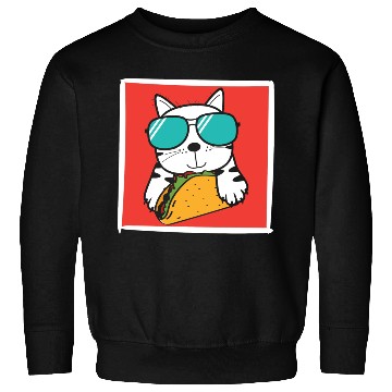 Discover Cool Cat Taco Lover Sweatshirts