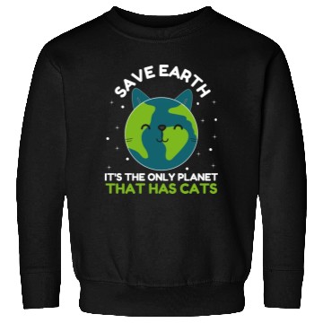 Discover World Earth Day Anniversary Cat Lover Sweatshirts