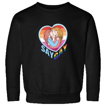 Discover Say Gay Lesbian Couple Sweatshirts
