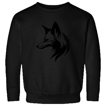 Discover Fox Portrait In Flowing Lines Style Sweatshirts