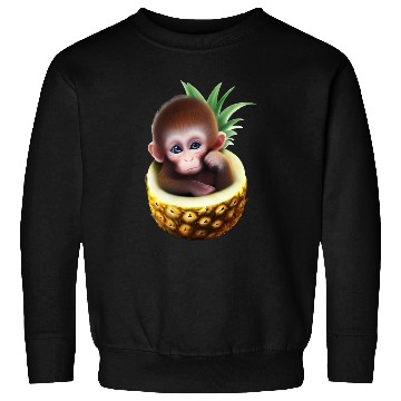 Discover Little monkey in a pineapple Sweatshirts