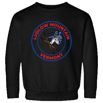 Discover Retro Cool Skiing Ludlow Mountain Vermont Souvenir Sweatshirts
