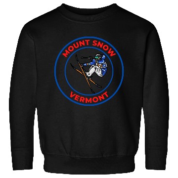 Discover Retro Cool Skiing Mount Snow Vermont Souvenir Sweatshirts