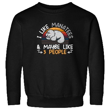 Discover I Like Manatees Dugong Sea Cow Manatee Lover Sweatshirts