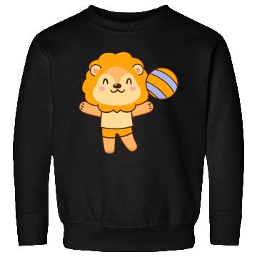 Discover Lion playing volleyball Sweatshirts