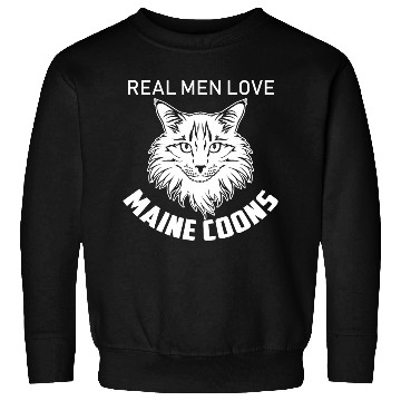 Discover Real Men Love Maine Coons Gift For Cat Lover Sweatshirts
