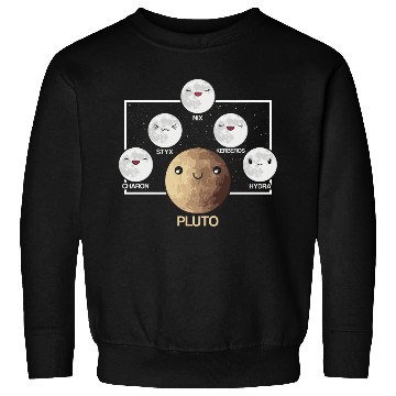 Discover Pluto Moons Planet Space Lover Solar System Sweatshirts