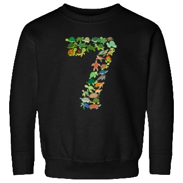 Discover 7th Birthday Sea Turtle Tortoise Theme 7 Year Old Sweatshirts