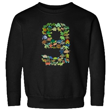 Discover 9th Birthday Sea Turtle Tortoise Theme 9 Year Old Sweatshirts
