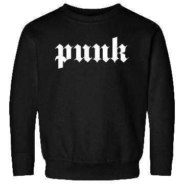 Discover PUNK Typographic Design Sweatshirts