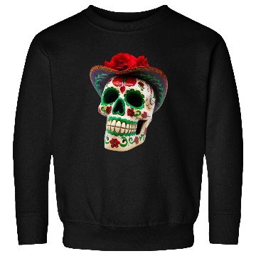 Discover Realistic Floral DOTD Skull Sweatshirts