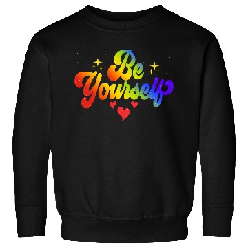 Discover Gay Pride Be Yourself Pride Month Rainbow Sweatshirts
