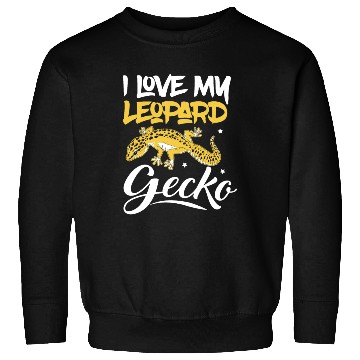 Discover I Love My Leopard Gecko Reptile Lizard Lover Sweatshirts