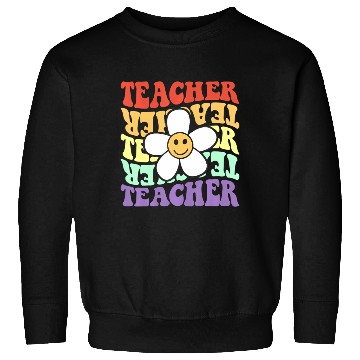 Discover teacher retro sunflower smile face back to school Sweatshirts