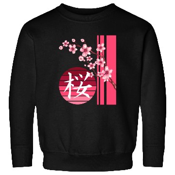 Discover Sakura Flowers Spring Cherry Blossoms Japanese Kan Sweatshirts