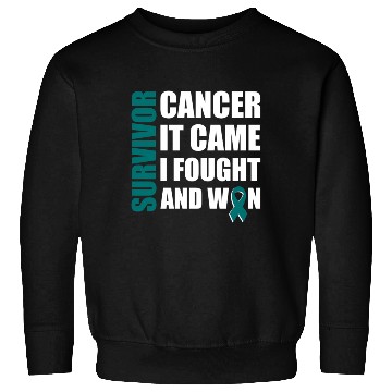 Discover Ovarian Cancer Fight Cancer Ribbon Sweatshirts