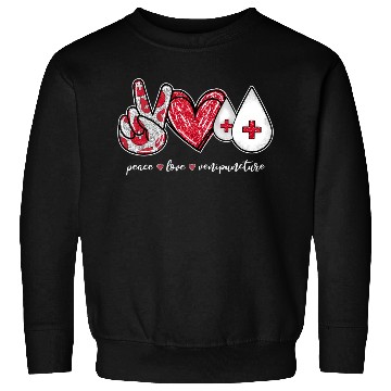 Discover Peace Love Venipuncture Phlebotomist Sweatshirts