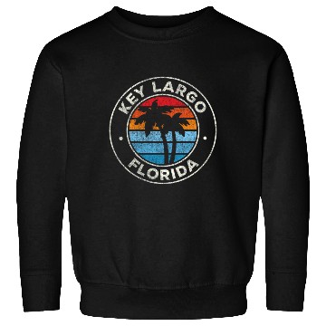 Discover Key Largo Florida Fl 70S Sweatshirts