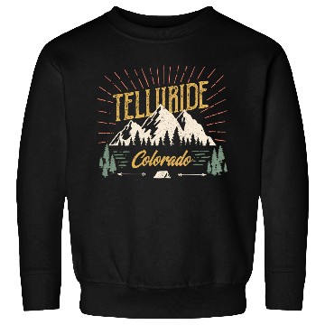 Discover Telluride Colorado Mountain 80S Style Sweatshirts