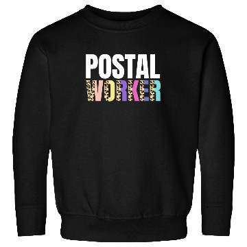 Discover Postal Worker Leopard Design Sweatshirts
