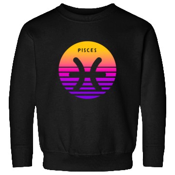 Discover Pisces Zodiac Sign Sunset Pisces Sweatshirts