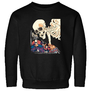 Discover Kuniyoshi Samurai Killing Skeleton Spectre Ukiyo-E Sweatshirts