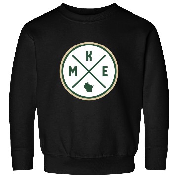 Discover Milwaukee Circle Patch Green Sweatshirts