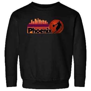 Discover Phoenix Az Cityscape Basketball Fans Sweatshirts