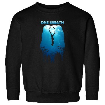 Discover Freediving One Breath Diving Apnea Ocean Free Dive Sweatshirts