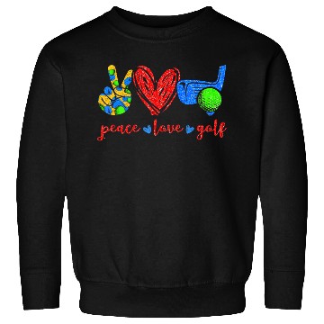 Discover Peace Love Golf Cute Golf Lovers Sweatshirts