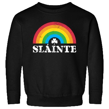 Discover Slainte 80S 70S Rainbow Irish St PatricDay Sweatshirts
