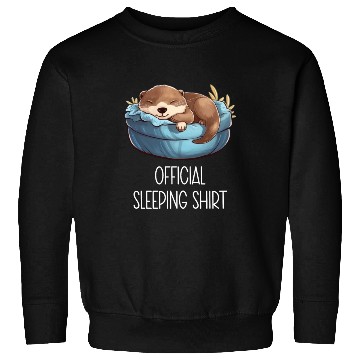 Discover Official sleeping pajama Sweatshirts sea otter