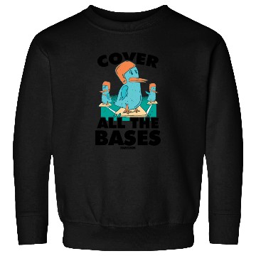 Discover Baseball game with funny birds Sweatshirts